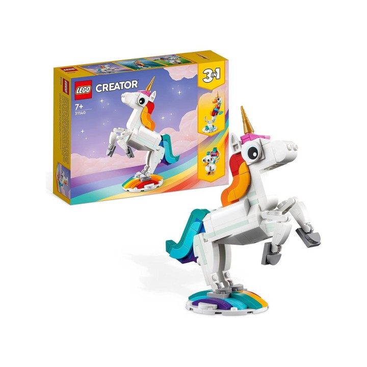 LEGO CREATOR 3IN1 UNICORNO MAGICO 31140