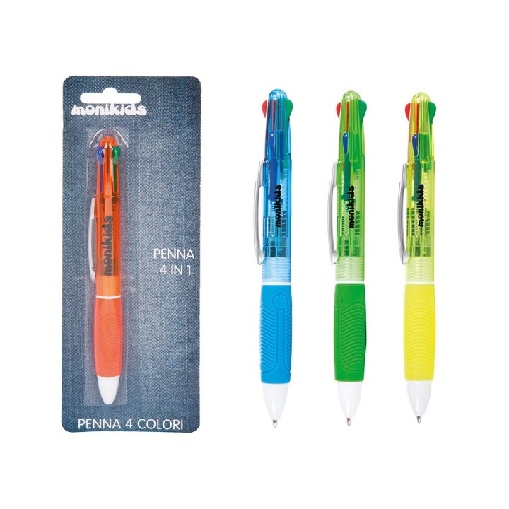 PENNA A SFERA 4 COLORI MONIKIDS(24)