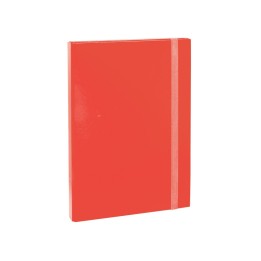 CARTELLA C/ELASTICO A4 DORSO 3CM ROSSO