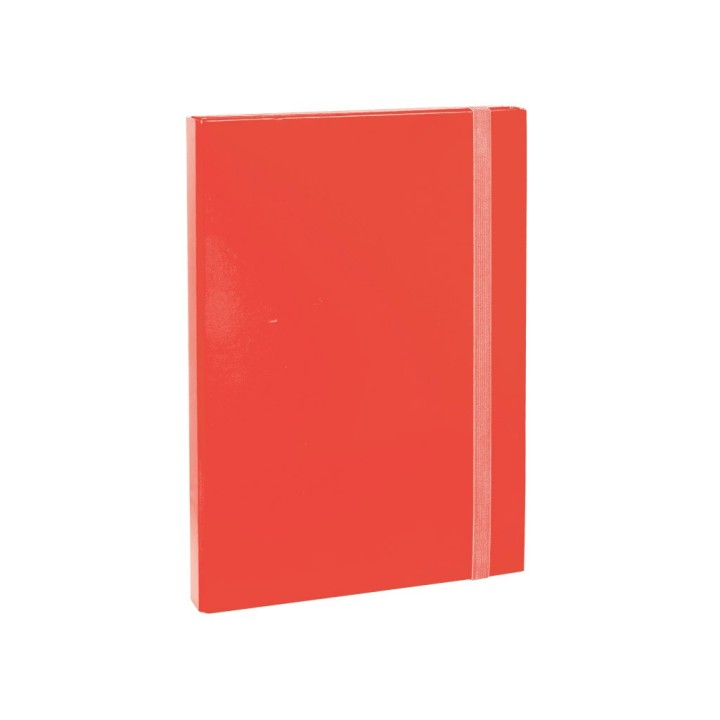 CARTELLA C/ELASTICO A4 DORSO 5CM ROSSO