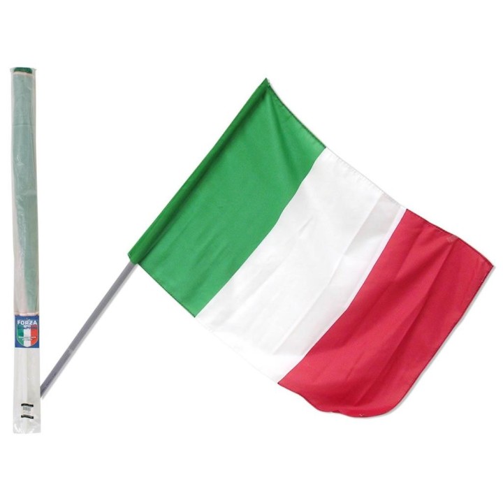 BANDIERA ITALIA CM 60X90 CON ASTA