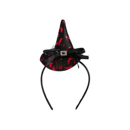 CAPPELLINO STREGA NERO C/CERCHIETTO 9 CM