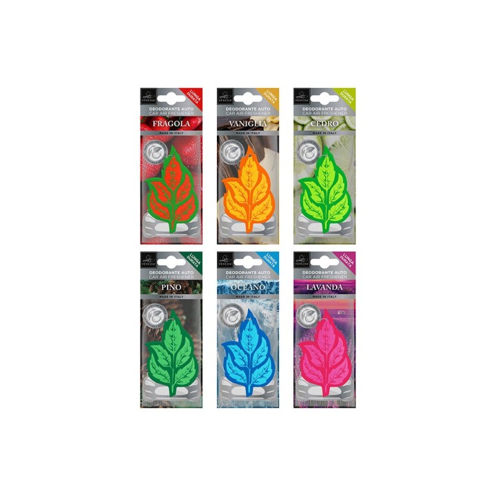 DEO AUTO FOGLIOLINA ASS. 6 FRAGRANZE