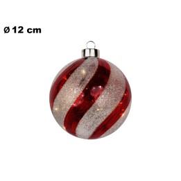 SFERA NATALIZIA DIA 12 CM / 15 LED