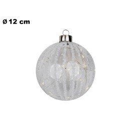SFERA NATALIZIA DIA 12 CM / 15 LED