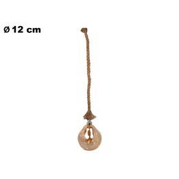 SFERA NATALIZIA CON CORDA CM 12 / 15 LED