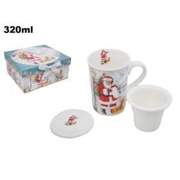 SET TAZZA CON FILTRO E COPERCHIO