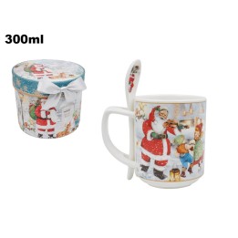 SET TAZZA CON CUCCHIAINO DECORATIVI NAT
