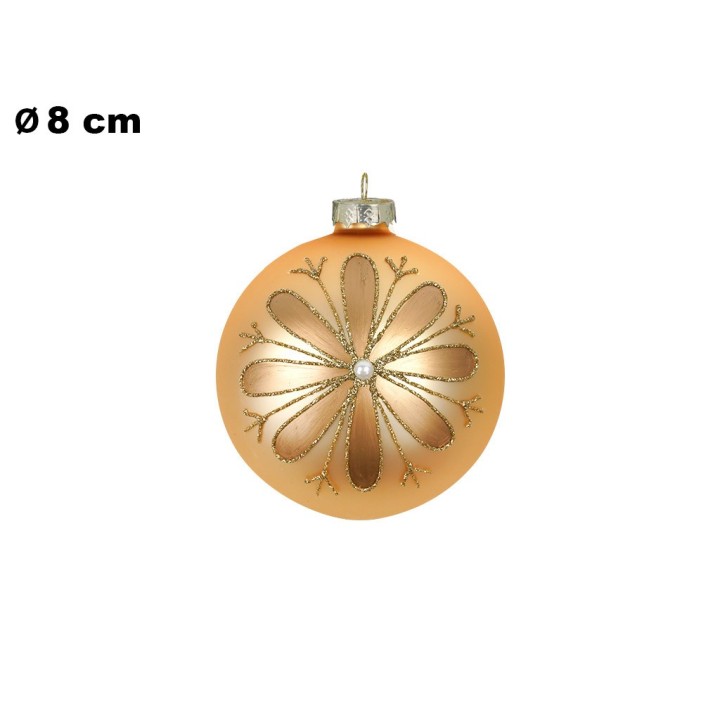 SFERA NATALIZIA ORO 8 CM