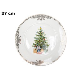 PIATTO CON ALBERO DI NATALE 27CM