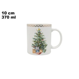 TAZZA CON ALBERO DI NATALE DECORATIVA