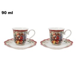 SET DUE TAZZINE CON DUE PIATTINI