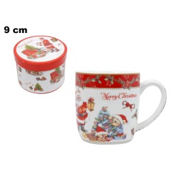 TAZZA CON BABBO NATALE DECORATIVA NATALI