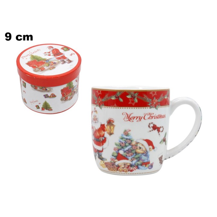 TAZZA CON BABBO NATALE DECORATIVA NATALI