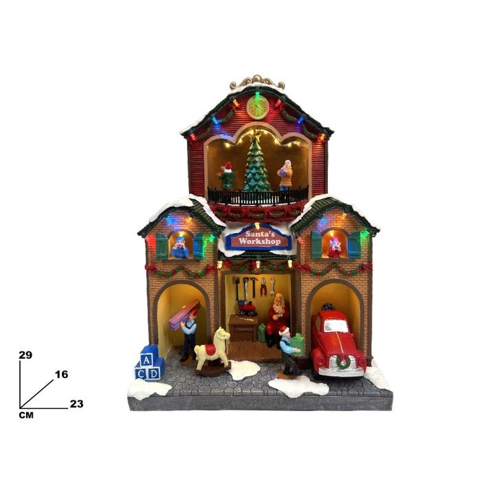 FABBRICA DI BABBO NATALE 29.5CM