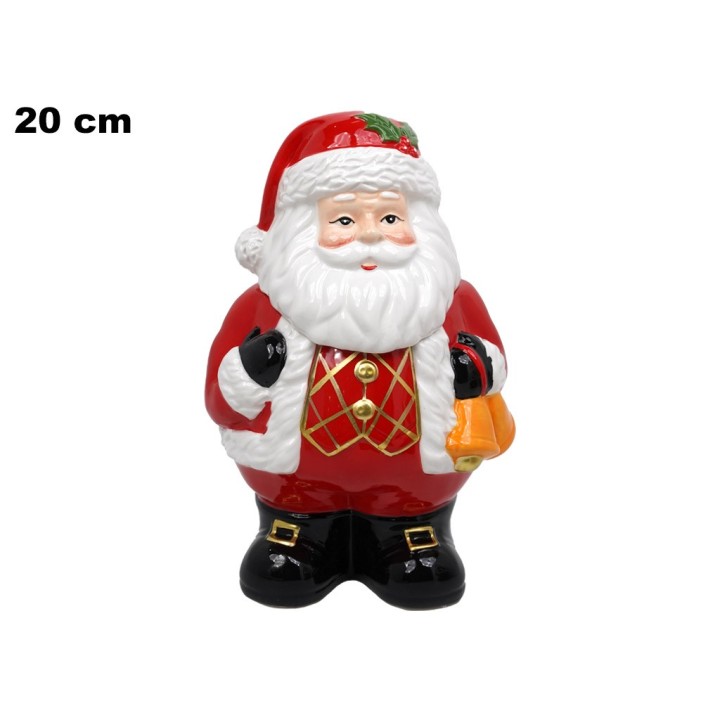 CONTENITORE BABBO NATALE 20 CM
