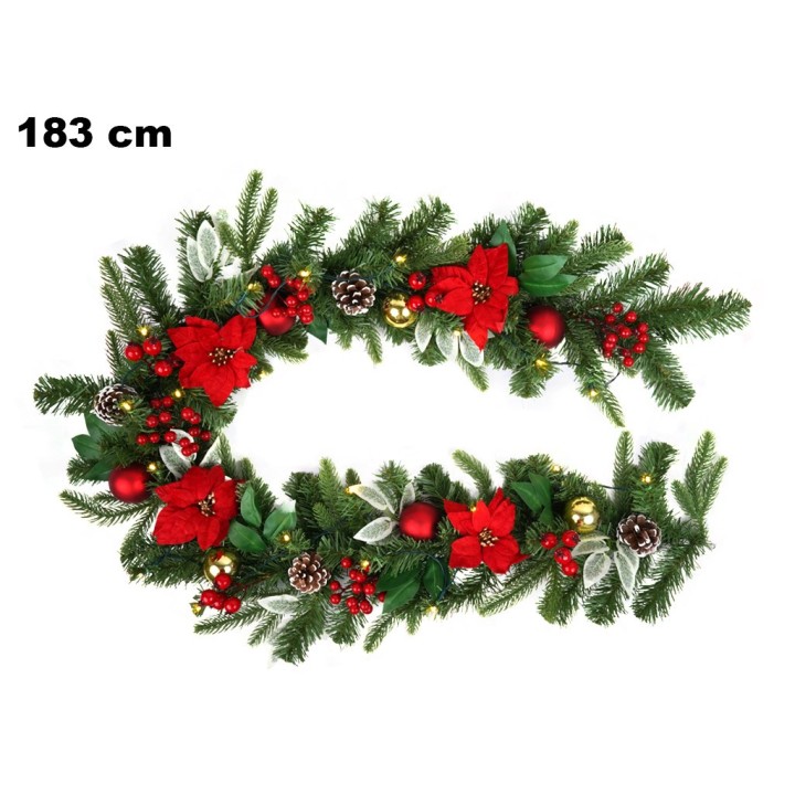 GHIRLANDA NATALIZIA CM180 CON 20LED
