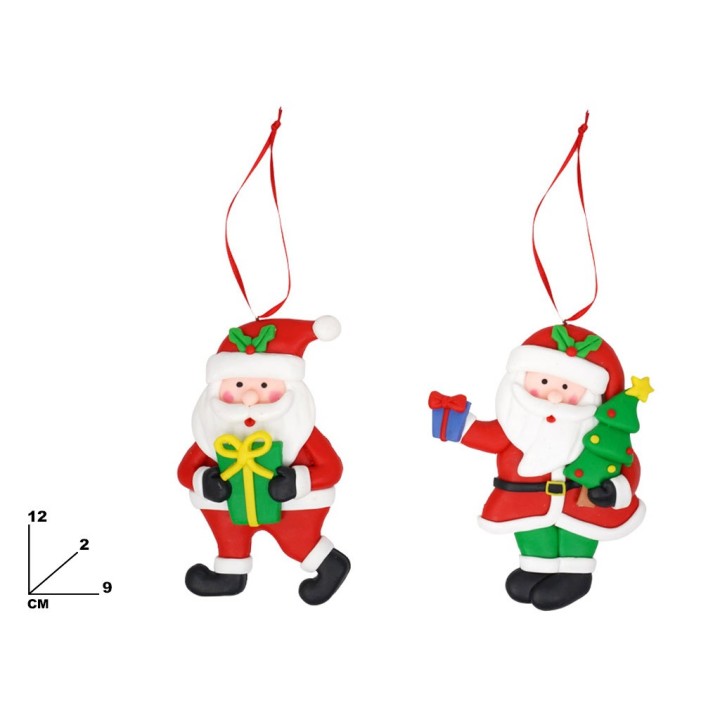 BABBO NATALE DA APPENDERE 2 MODELLI