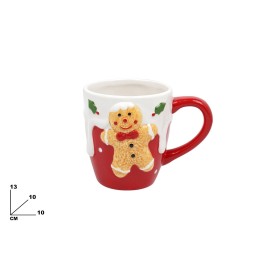 TAZZA CON OMINO DI MARZAPANE DECORATIVA