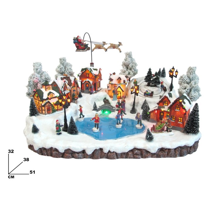 VILLAGGIO NATALIZIO 51*38*32 CM