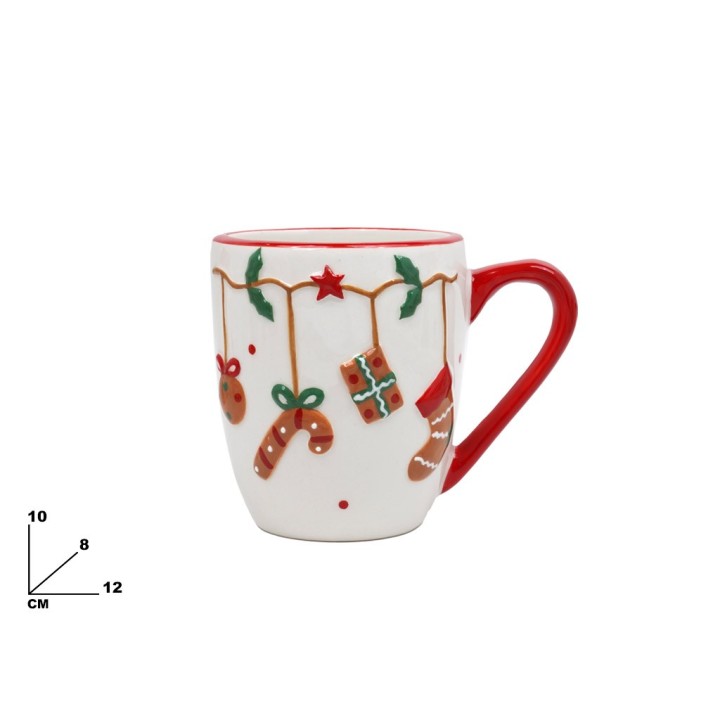 TAZZA CON ADDOBBI NATALIZI