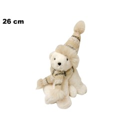 ORSETTO SEDUTO 26 CM CON CAPPELLINO