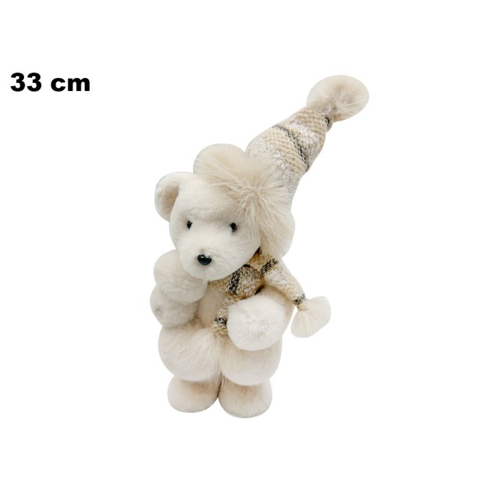 ORSETTO 33 CM CON CAPPELLINO