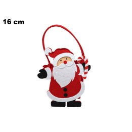 SACCHETTO IN FELTRO 16.5CM BABBO NATALE