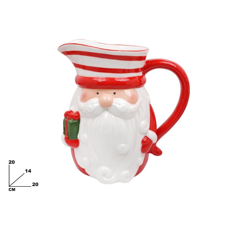 BROCCA CON BABBO NATALE 20 CM