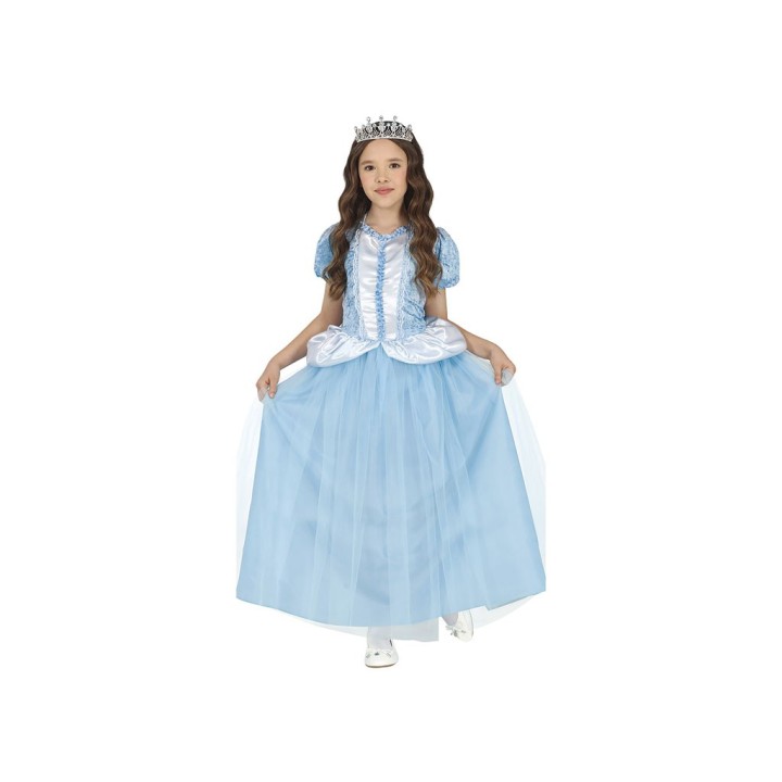 COSTUME PRINCIPESSA BLU BIMBA 3-4 ANNI