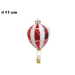 MONGOLFIERA BIANCA E ROSSA CM 11
