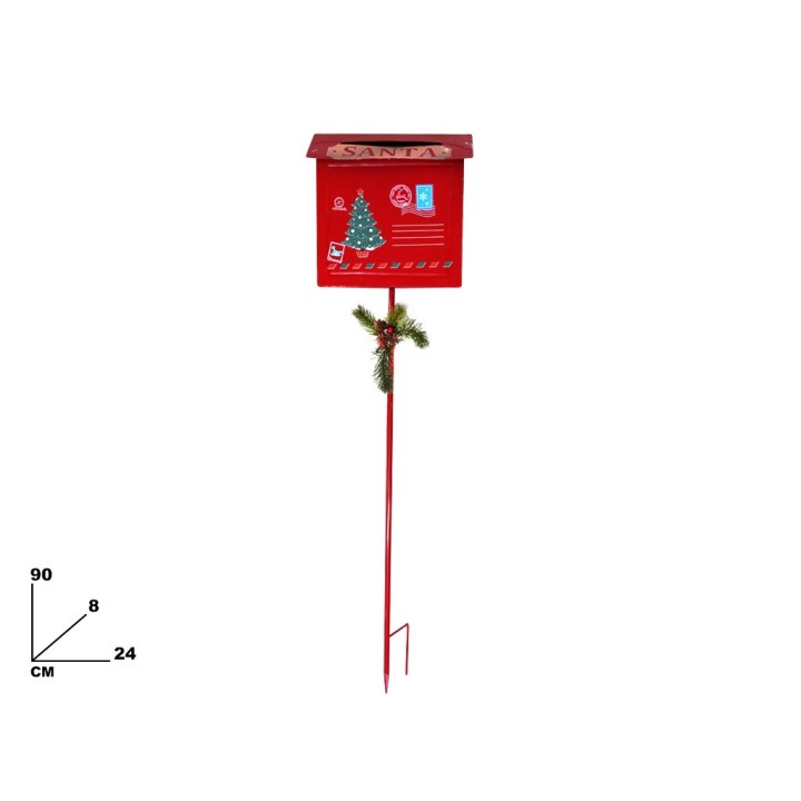 PORTALETTERE BABBO NATALE DA GIARD CM 90
