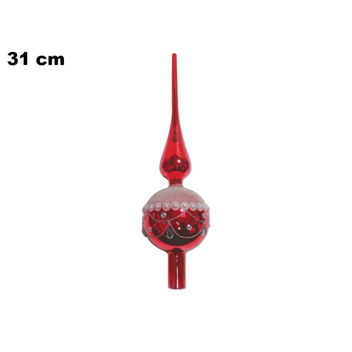 PUNTALE ALBERO ROSSO CM 31