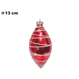 SFERA NATALIZIA ROSSA CM 13