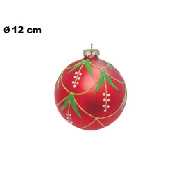 SFERA NATALIZIA ROSSA CON SPIGA CM 12