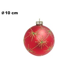 SFERA NATALIZIA ROSSA CM 10