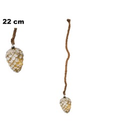 PIGNA CON LED E CORDA DIA 22 CM