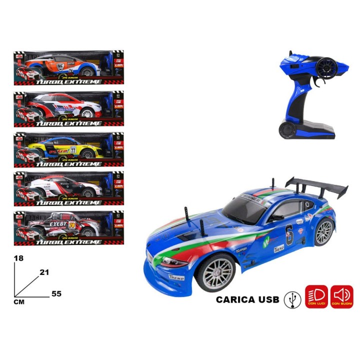 RC CAR TURBO EXTREME CON LUCI E SUONI