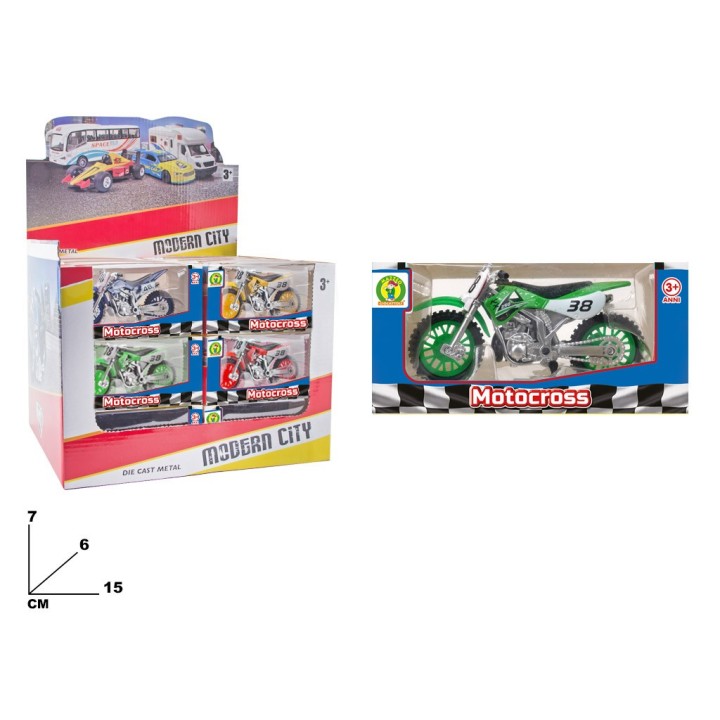 MOTOCROSS DIE-CAST DISPLAY BOX
