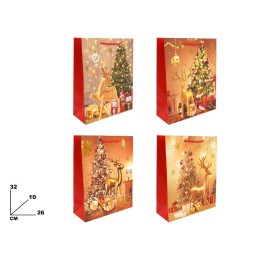 BUSTA REGALO NATALIZIA 26*32*10 CM