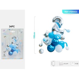 SET PALLONCINI ARGENTO 34PZ NUMERO 2