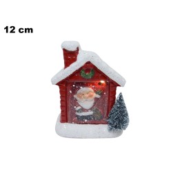 CASETTA BABBO NATALE CM 12 C/LED