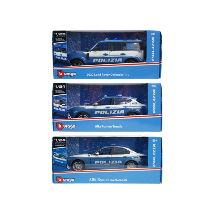 BURAGO AUTO POLIZIA 1:24 ASS. 18-01453