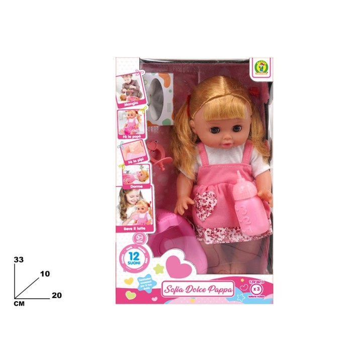 BAMBOLA SOFIA DOLCE PAPPA CON 12 SUONI