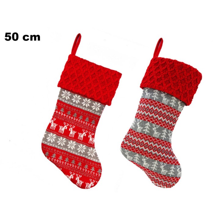 CALZA NATALIZIA RENNE CM 50 - 2 ASST.