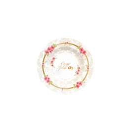 PIATTI ROMANTIC WEDDING 20CM 8PZ 62201