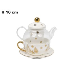 TAZZA CON TEIERA E PIATTINO