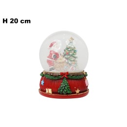 AMPOLLA BABBO NATALE E REGALI LUCI SUONI