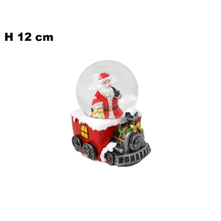 AMPOLLA BABBO NATALE CON LUCI E SUONI
