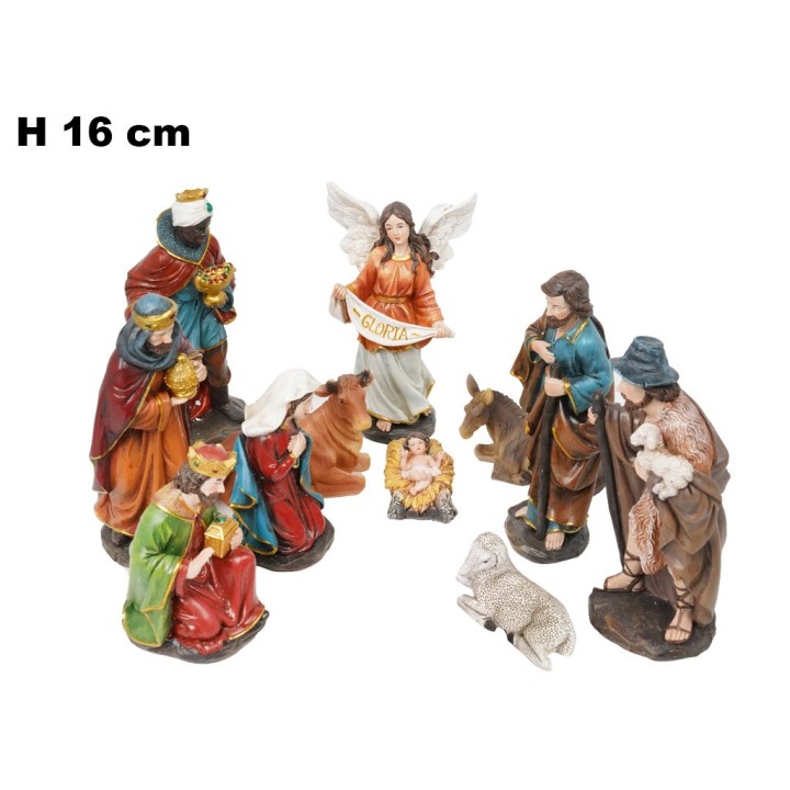 SET NATIVITA' 11 PEZZI 16,5 CM